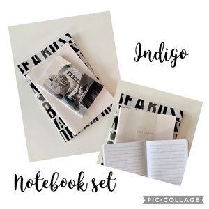 Indigo notebook set